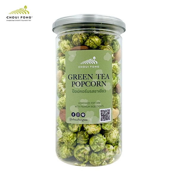 [ โฉมใหม่ ! ] CHOUI FONG GREEN TEA POPCORN ป๊อบคอร์นชาเขียว ขนาด 110 กรัม