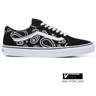 VANS OLD SKOOL PEACE PAISLEY BLACK TRUE WHITE SNEAKERS สินค้ามีประกันแท้