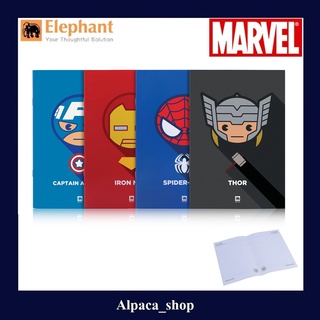 สมุดบันทึก หน้าปกลาย Marvel ลิขสิทธิ์แท้ (ขนาด 160x235 มม. 20 แผ่นรวมปก)