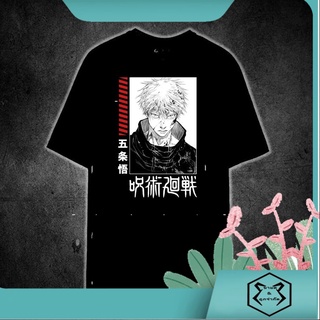 เสื้อยืด ผ้าฝ้าย 100% พิมพ์ลาย JUJUTSU KAISEN GOJO SATORU สําหรับผู้ชาย และผู้หญิง