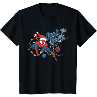 เสื้อยืด ผ้าฝ้ายแท้ ระบายอากาศได้ดี พิมพ์ลาย Marvel Spider-Man Deck The Walls คุณภาพสูง