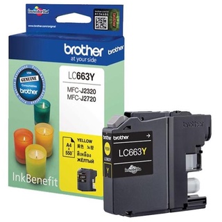 INK CARTRIDGE LC-663Y Model : LC-663Y Vendor Code : N YELLOW INK CARTRIDGE FOR MFC-J2320, MFC-J2720 (550PAGES)