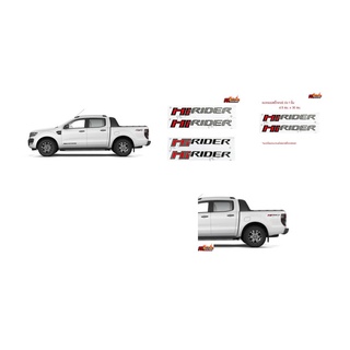 sticker**สติ๊กเกอร์ดั้งเดิมติดแก้มท้าย HI-RIDER ( Ford Ranger) sticker ฟอร์ด มี 2 ชิ้น ซ้าย-ขวา งานสกรีน ขนาด original