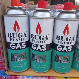 ส่งด่วนมาก BUGA แก๊สกระป๋อง สำหรับเตาปิคนิค เตาพกพา ใส่หัวพ่นอาหาร หัวเบิร์น เชื่อมโลหะ เครื่องพ่นยุง ไฟแรง ปลอดภัยสูง