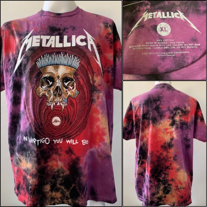 เสื้อวง METALLICA งานมัดย้อม