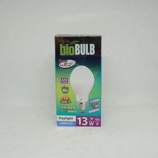 หลอดไฟบ้าน แอลอีดี LED 13 วัตต์ แสงสีขาว Biobulb