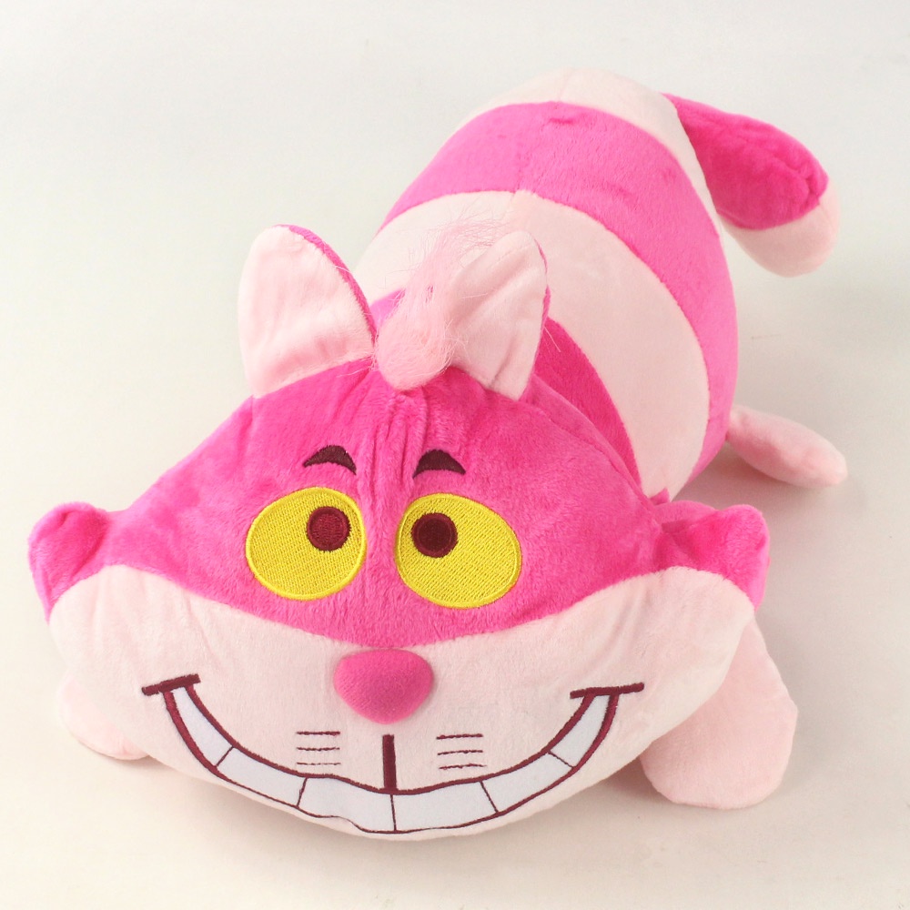 40 ซม.อะนิเมะ Disney Alice in Wonderland Cheshire Cat Kawaii ของเล่นตุ๊กตาจี้ตุ๊กตาตุ๊กตานุ่มสําหรับเด็กคริสต์มาสของขวัญ