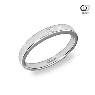 Zilvy - แหวนชายเพชรน้ำร้อย 0.07 กะรัต (BR369)
