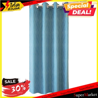 ผ้าม่าน EYELET HOME L&amp;S KASIA 140X160 ซม. สีฟ้า ผ้าม่านหน้าต่าง EYELET CURTAIN HOME L&amp;S KASIA 140X160CM BLUE