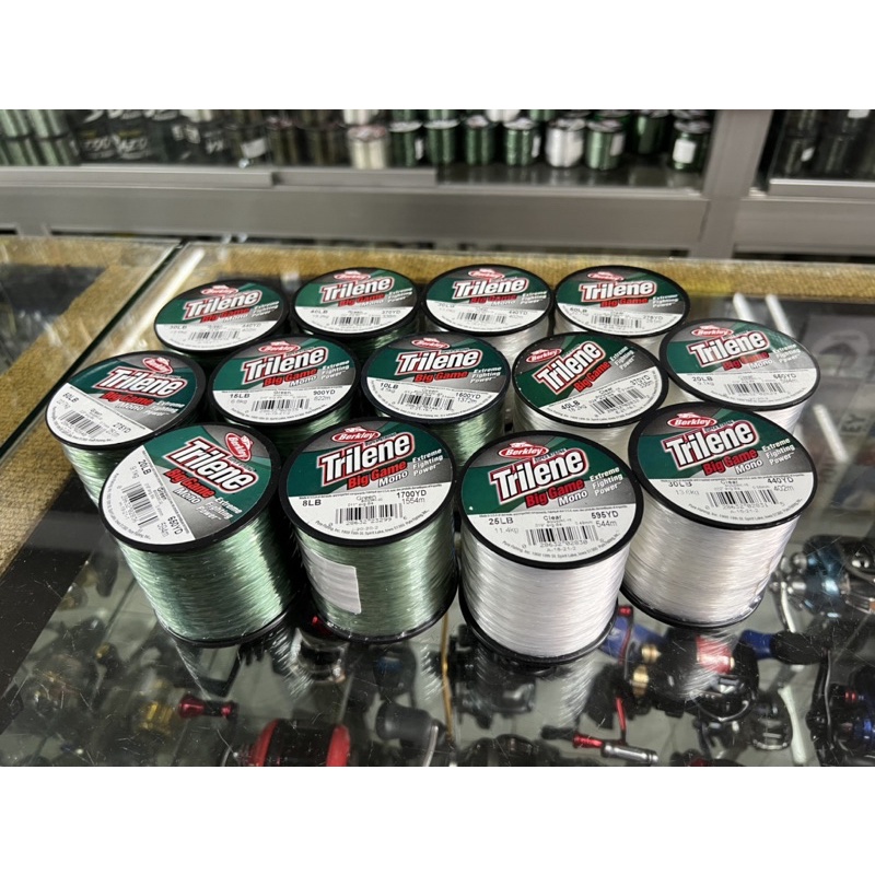 สายเอ็นไทลีน Trilene Big game มี 2 สี สีเขียวขี้ม้า, สีขาว