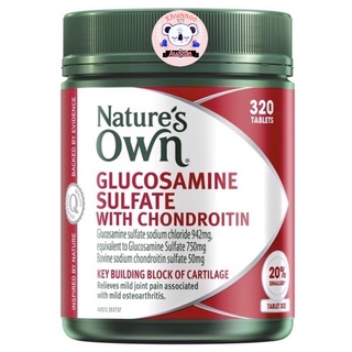 Natures Own Glucosamine Sulfate With Chondroitin 320 Tablets(พรีออเดอร์)