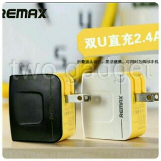 Remax Adapter หัวชาร์จ USB Charger USBx2