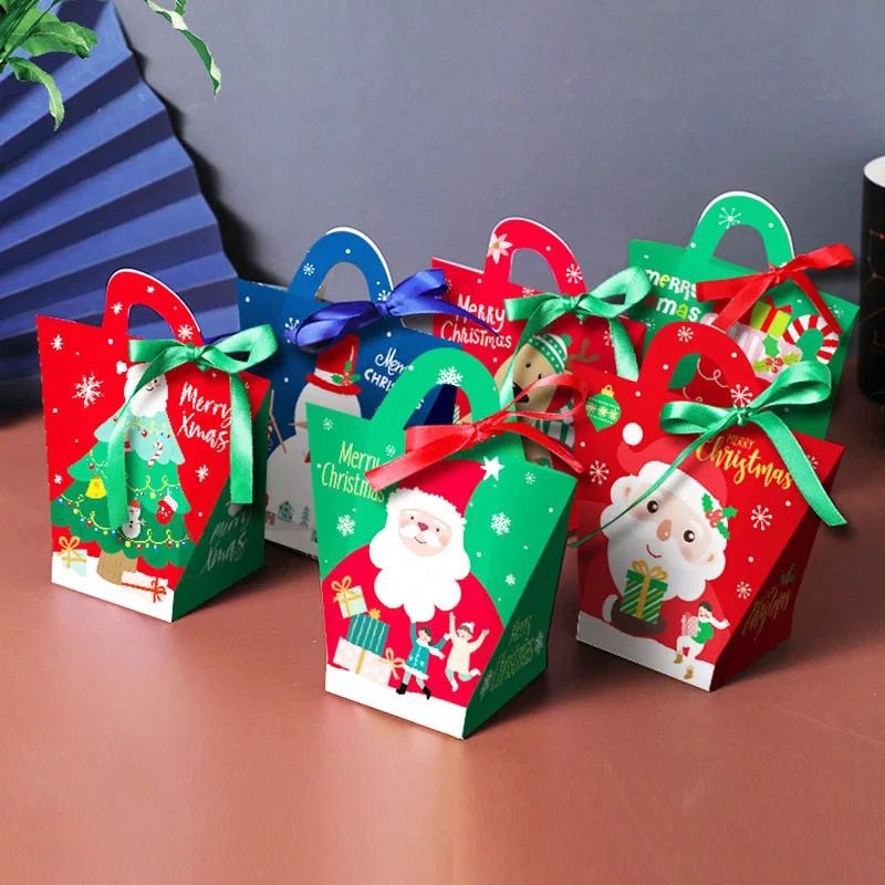 พร้อมส่ง กล่องขนม การ์ด สติกเกอร์ เมอรี่ คริสมาสต์ กล่องเบเกอรี่ กล่องกระดาษ Paper Box Sticker Card Merry Christmas
