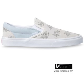 VANS SLIP ON LOVE YOU TO DEATH MARSHMALLOW BALLAD BLUE SNEAKERS สินค้ามีประกันแท้