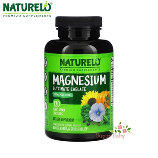 NATURELO Magnesium with Organic Veggies &amp; Seeds 200 mg 120 Vegetarian Capsules แมกนีเซียม 120 เวจจี้แคปซูล