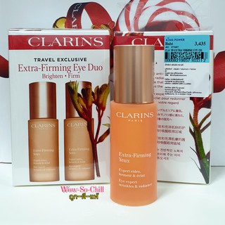 แยกขาย บำรุงรอบดวงตา 😘 Clarins Extra Firming Yeux Eye Expert Wrinklr and Radiance ขนาดปกติ 15 ml .