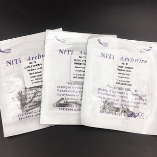 Niti  Open Close Coil 012 "" 6 9 12mm. 10 / bag