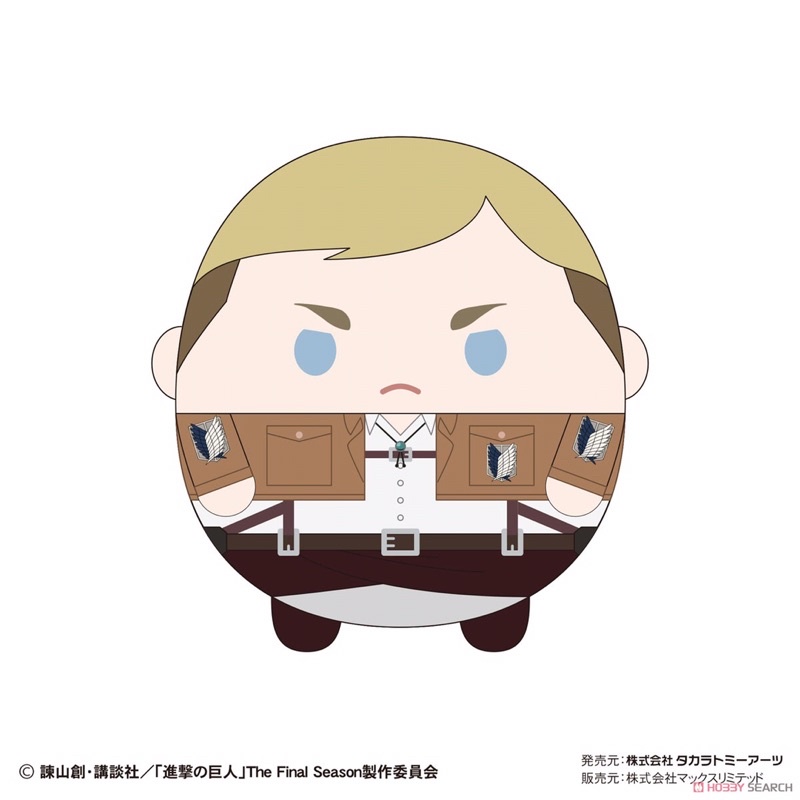 [พร้อมส่ง]Attack on Titan fuwa Erwin Size S Vol.2 |AOT ของแท้ ของใหม่ พร้อมส่ง