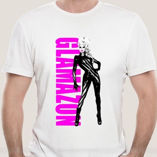 Rupaul Glamazon เสื้อยืด ผ้าฝ้าย พิมพ์ลายกราฟฟิค Drag Race สไตล์วินเทจ แฟชั่นสําหรับผู้ชาย และผู้หญิงS-5XL