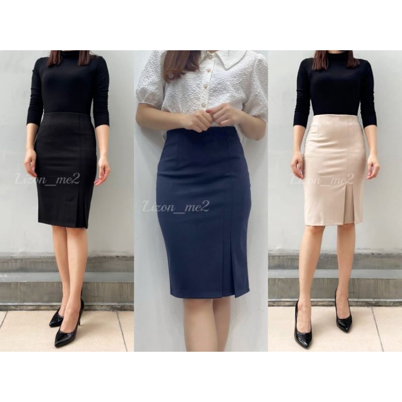 กระโปรง​ทรงสอบจีบหน้า