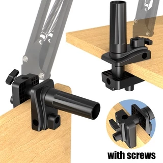 ไมโครโฟน cantilever bracket ข้างเตียง dual-use อุปกรณ์เสริมอลูมิเนียมโลหะทั้งหมด I-beam คลิปโคมไฟตั้งโต๊ะฐานคลิปคงที่