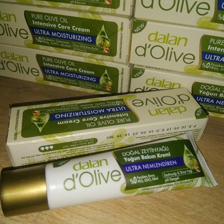 (พร้อมจัดส่ง) ครีมน้ำมันมะกอกแพคคู่ (2หลอด)สินค้านำเข้าจากตุรกี Dalan dOlive Pure Olive oil Intensive Care พร้อมส่ง