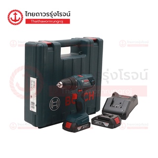 BOSCH สว่านไขควงไร้สาย 18v GSR180-LI C1xB2x1.5ah GAL18V-20 06019F81K0 (ครบชุด+กล่องพลาสติก)|ชุด| TTR Store