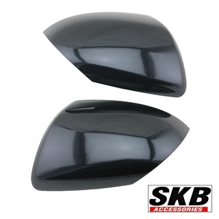 ฝาครอบกระจก MAZDA2 ปี 09-13 MAZDA3 BL ปี11-14 ราคา/คู่ สีดำ Black MC (16W)  (สำหรับรุ่น มีรูไฟเลี้ยวที่ฝาครอบกระจก)