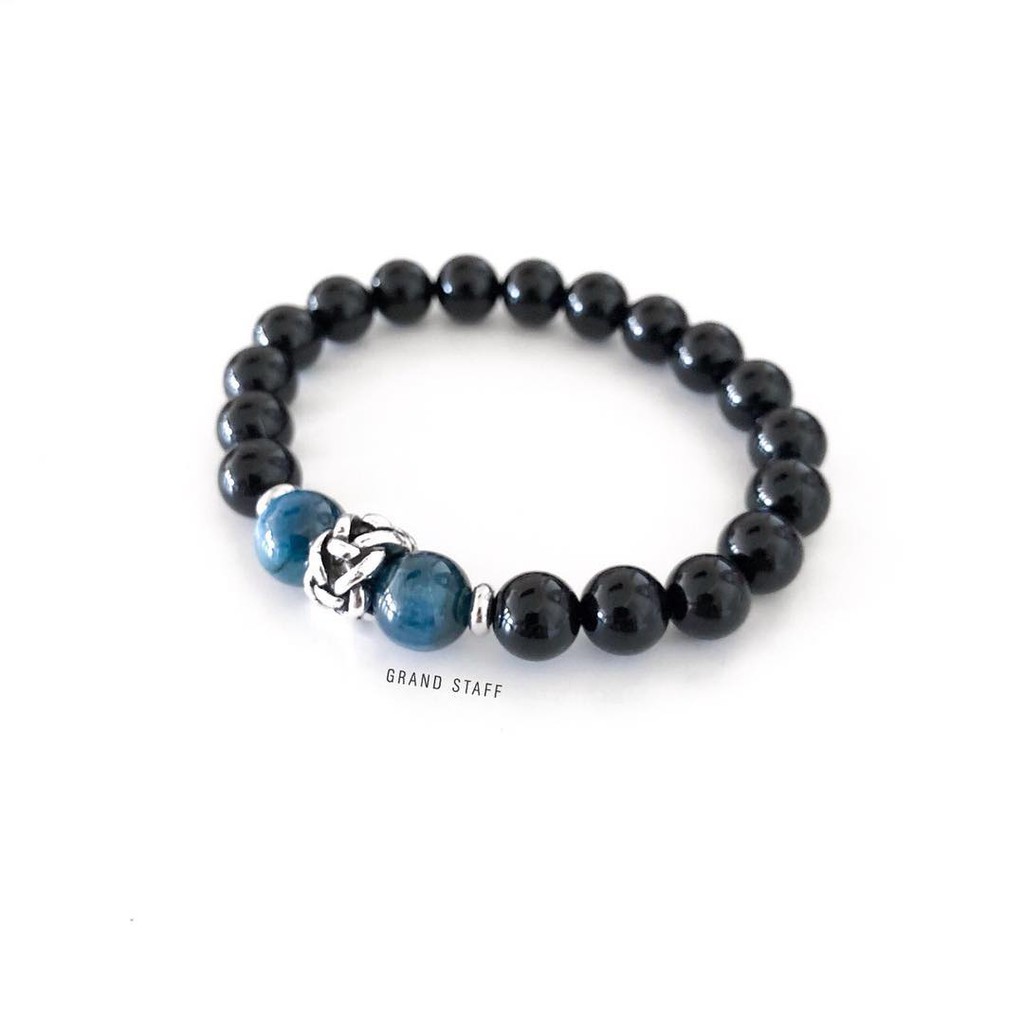 grandstaff กำไรหินมงคล Kyanite & Onyx Bracelet