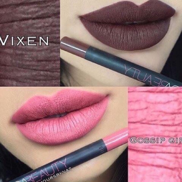 #huda beauty lip contour สี gossip gurl ใช้เป็นสีลิปปากได้เลยคะ