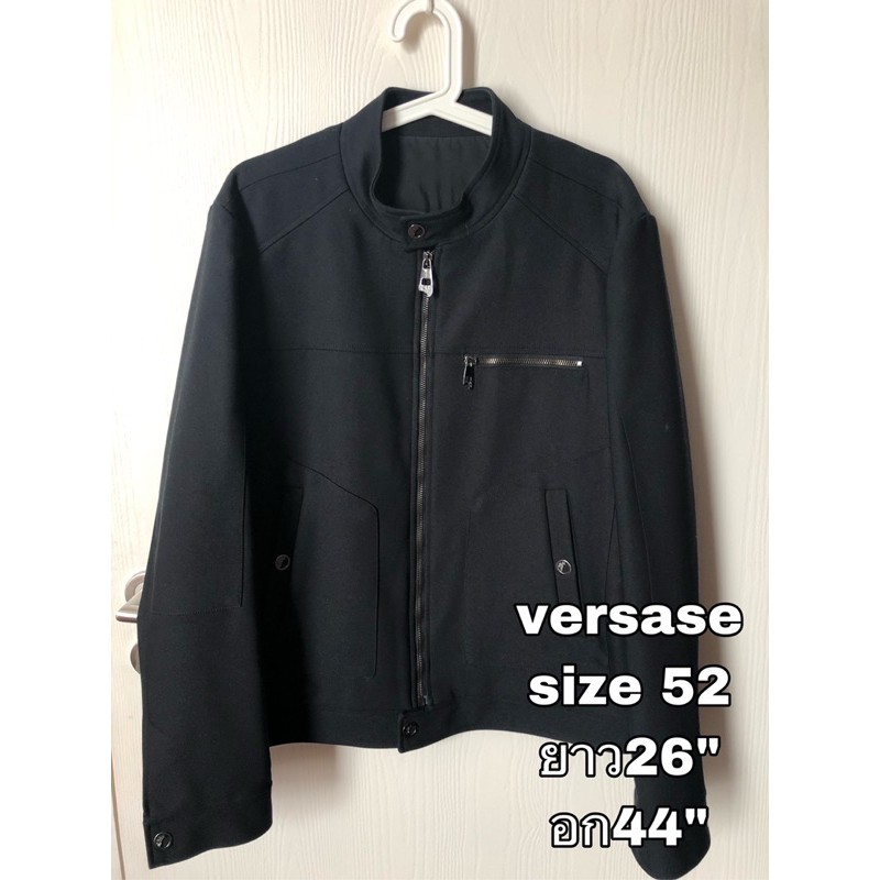versace เสื้อ Jacketผู้ชายสีดำแท้100%