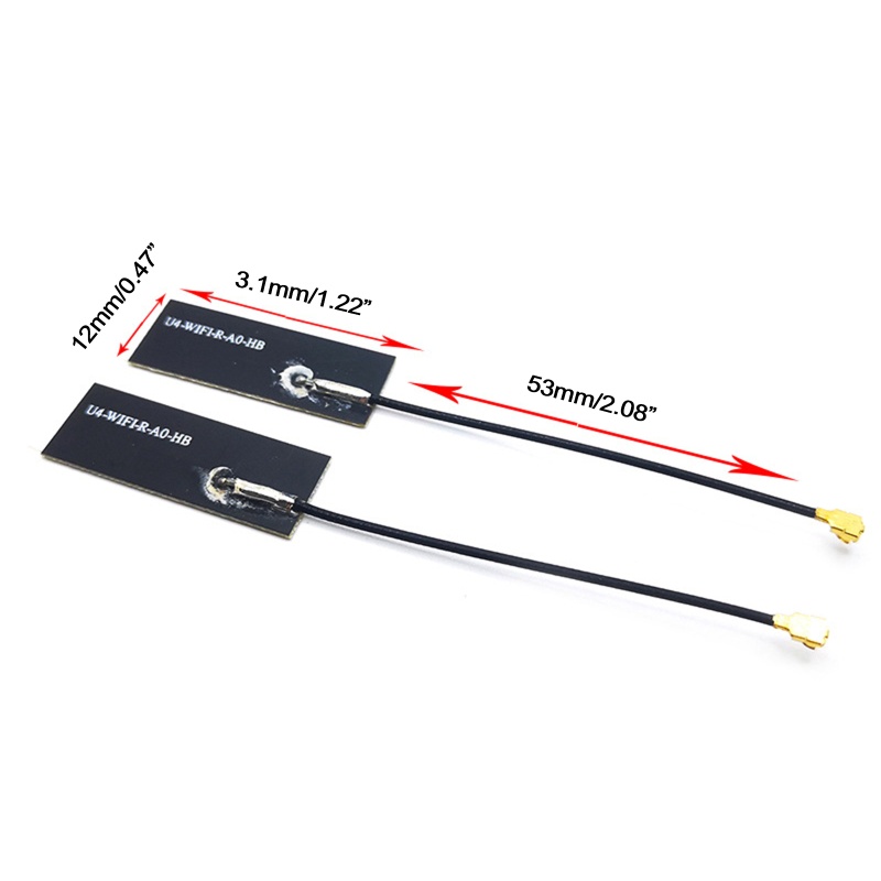 R* เสาอากาศฟิล์ม Wifi BT PCIE ขนาดเล็ก สําหรับแล็ปท็อป 2 ชิ้น