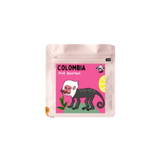 Tanmonkey Coffee Single Origin เมล็ดกาแฟ Colombia Pink Bourbon คั่วอ่อน ( Light Roasted )Taste note: Ice Lemon Tea