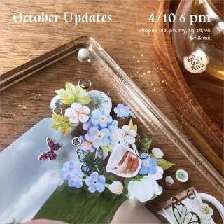 สติกเกอร์ October Flowers Kor Manu Deco สําหรับติดตกแต่ง