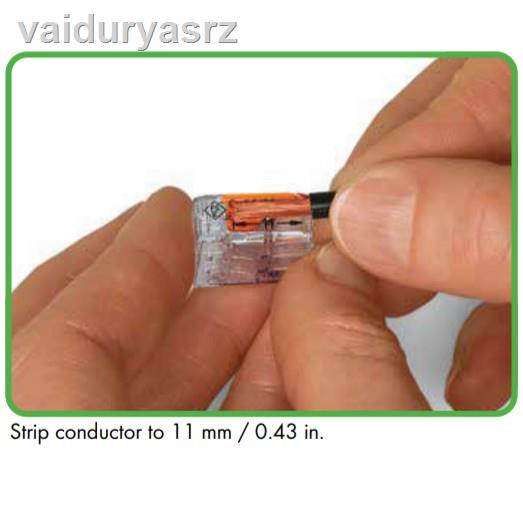 🐝คุณภาพสูง🐝◑♂✕10pcs WAGO Compact Terminal Connectors / Made by WAGO Germany