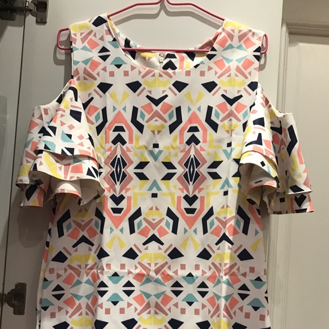 Pastel ruffle dress