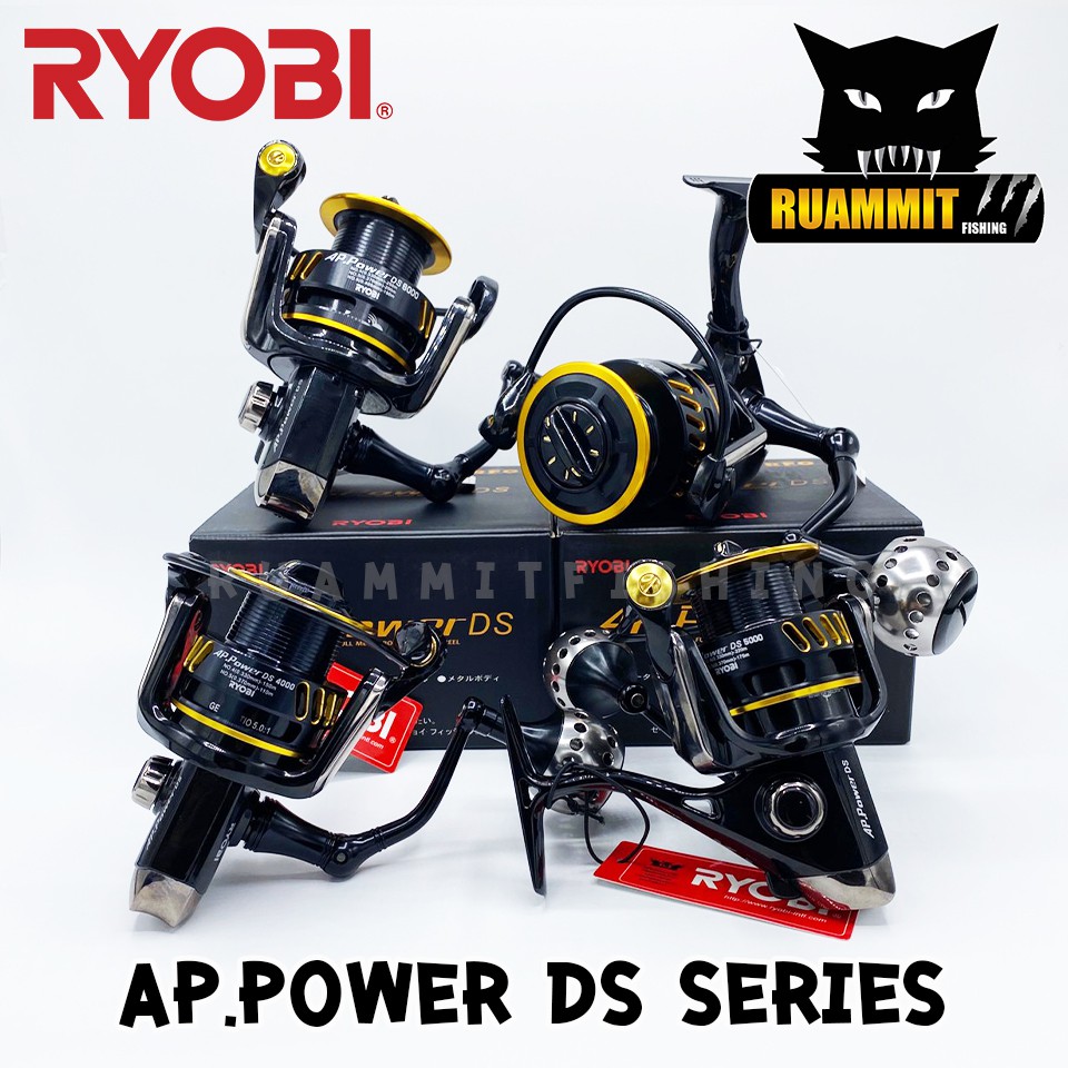 รอกสปินนิ่งเรียวบิ RYOBI AP.POWER DS 4000/5000/6000/8000 ( BLACK GOLD)