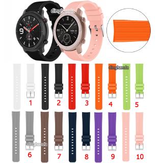 สายนาฬิกาซิลิโคนสำหรับ Huami Amazfit GTR 42mm 47mm GTR2 GTR 2e GTR 3 pro