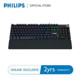 PHILIPS SPK8605 MECHANICAL GAMING คีย์บอร์ดเกมส์มิ่ง G605 ปุ่ม BLUE SWITCH MECHANICA