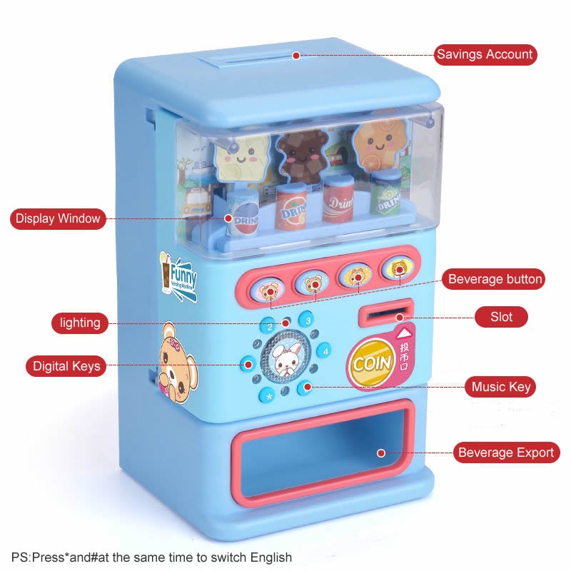 คอนโซลเปลือกChildren39s Toy Simulated Vending Machine Mini Children39s ...