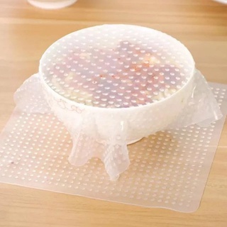 Reusable Silicone Plastic Wrap Seal Vacuum Food Fresh Magic Wrap Kitchen Gadget