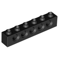 [045] ชิ้นส่วนเลโก้ Lego Part Technic, Brick 1 x 6 with Holes(3894) ราคา/ชิ้น