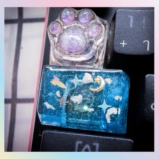 keycap ปุ่ม TAB ลายท้องฟ้าจำลอง🌌 ปุ่มแมคคานิคคอล