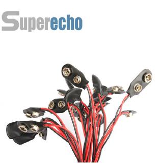 ♦SUP♦9V Battery Connector Clip With Wire Holder Cable Leads Cord 20Pcs