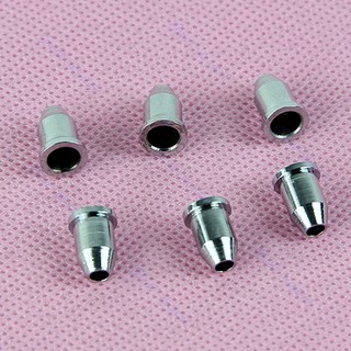 LIDU1✔ 6 PCS Chrome Mounting Ferrules Bushing Set Guitar String