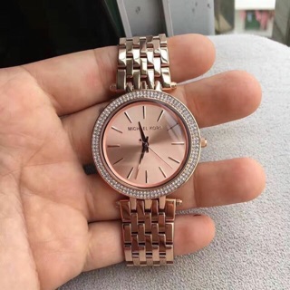 MK3192.  39 mm. Darci Rose Gold Dial Pave Bezel Ladies Watch สีโรสโกลด์