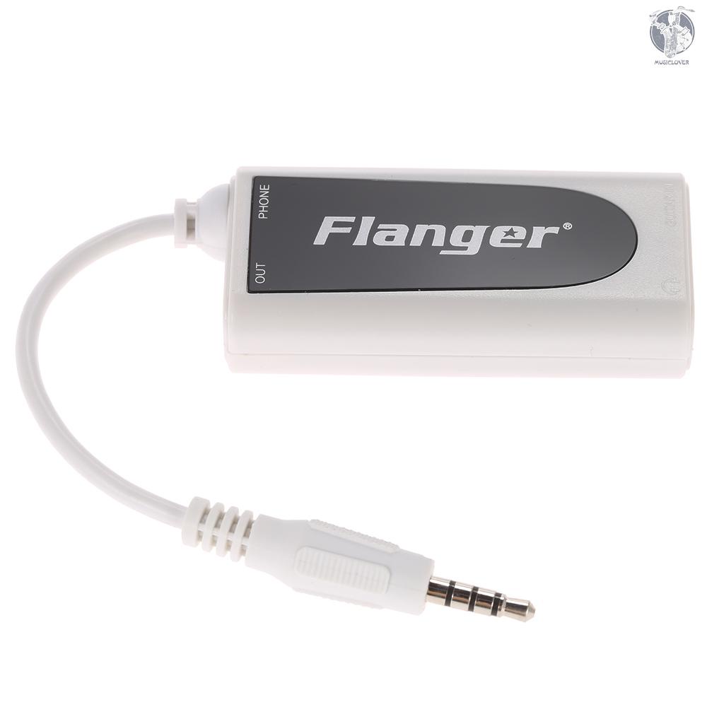 Flanger Fc-21 อะแดปเตอร์แปลงเชื่อมต่อกีตาร์ไฟฟ้าเบสโทรศัพท์มือถือแท็บเล็ตเข้ากับ / Ipad Android Smar