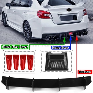 กันชนหลัง + ครีบฉลาม + ฝาครอบไฟตัดหมอก สําหรับ Subaru Wrx Sti