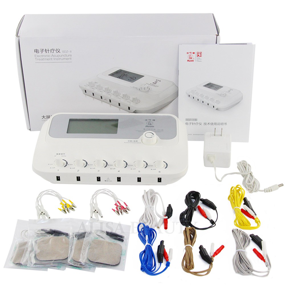 HWATO sdz-III เครื่องนวดฝังเข็ม 6 Channels Low-Frequency Electro Acupuncture Stimulator