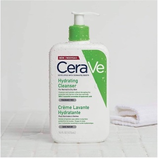 คลีนเซอร์ Cerave Hydrating Cleanser For Normal to Dry Skin 355ml.